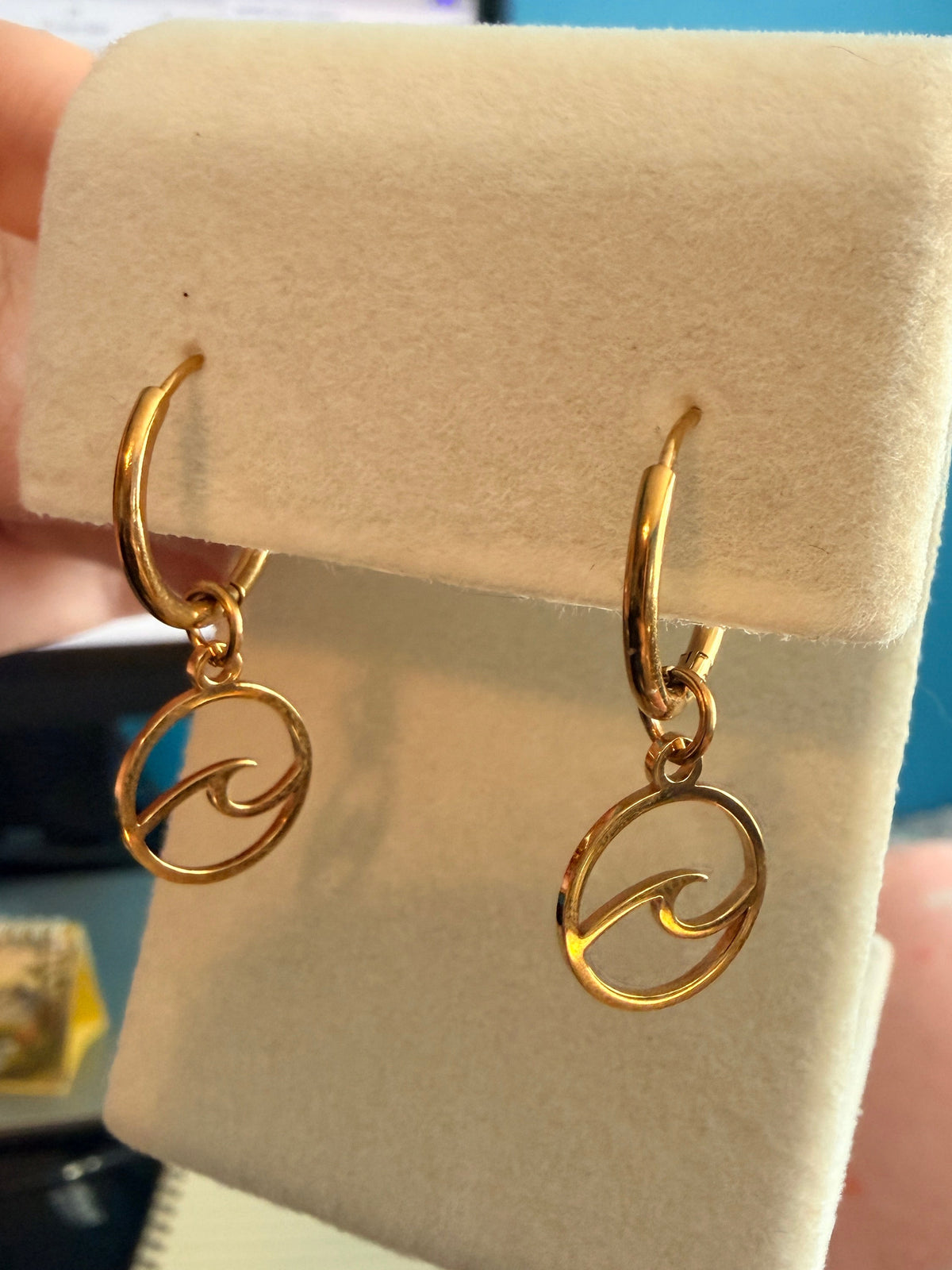 Ocean Wave Drop Earrings