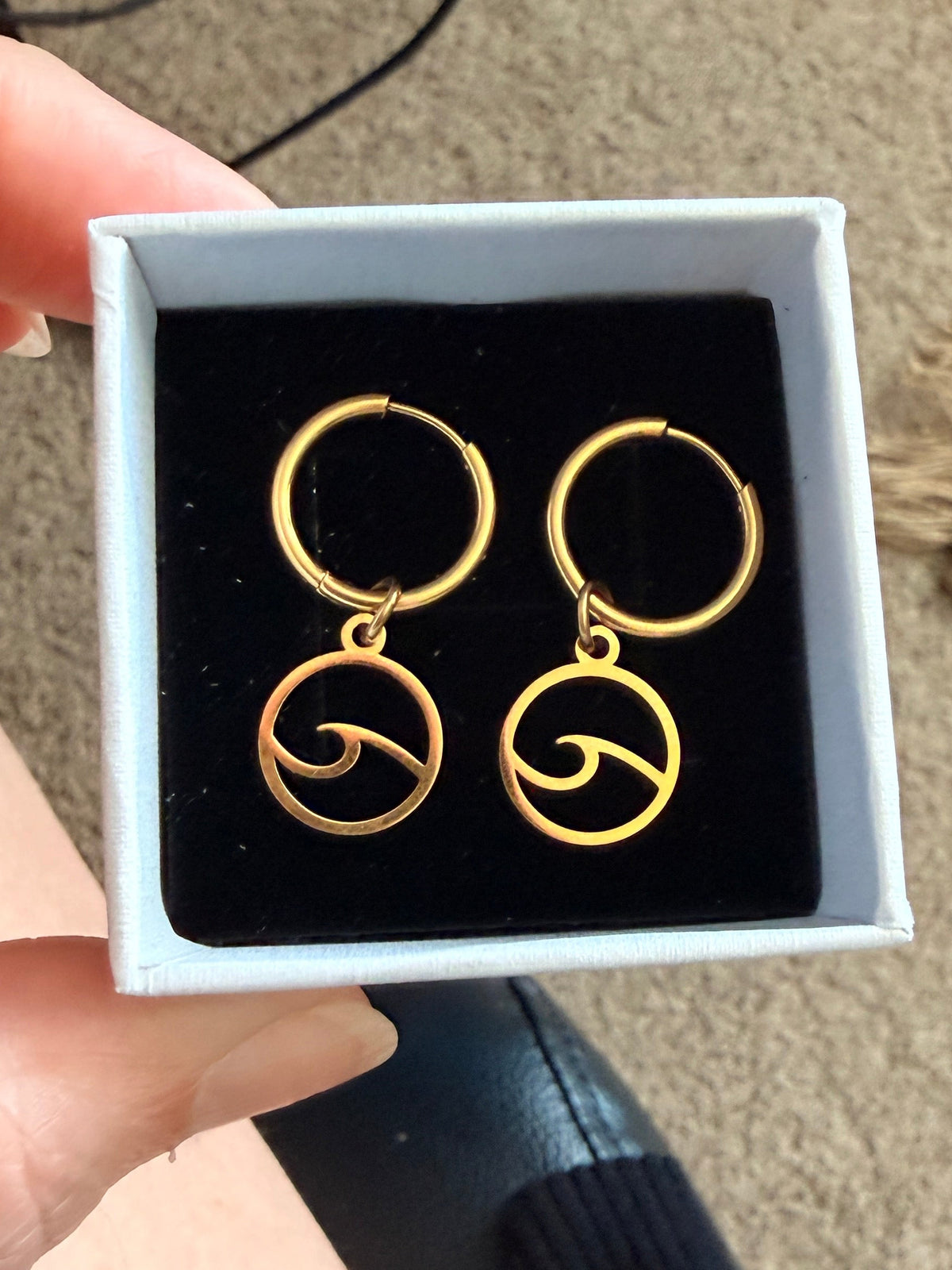 Ocean Wave Drop Earrings