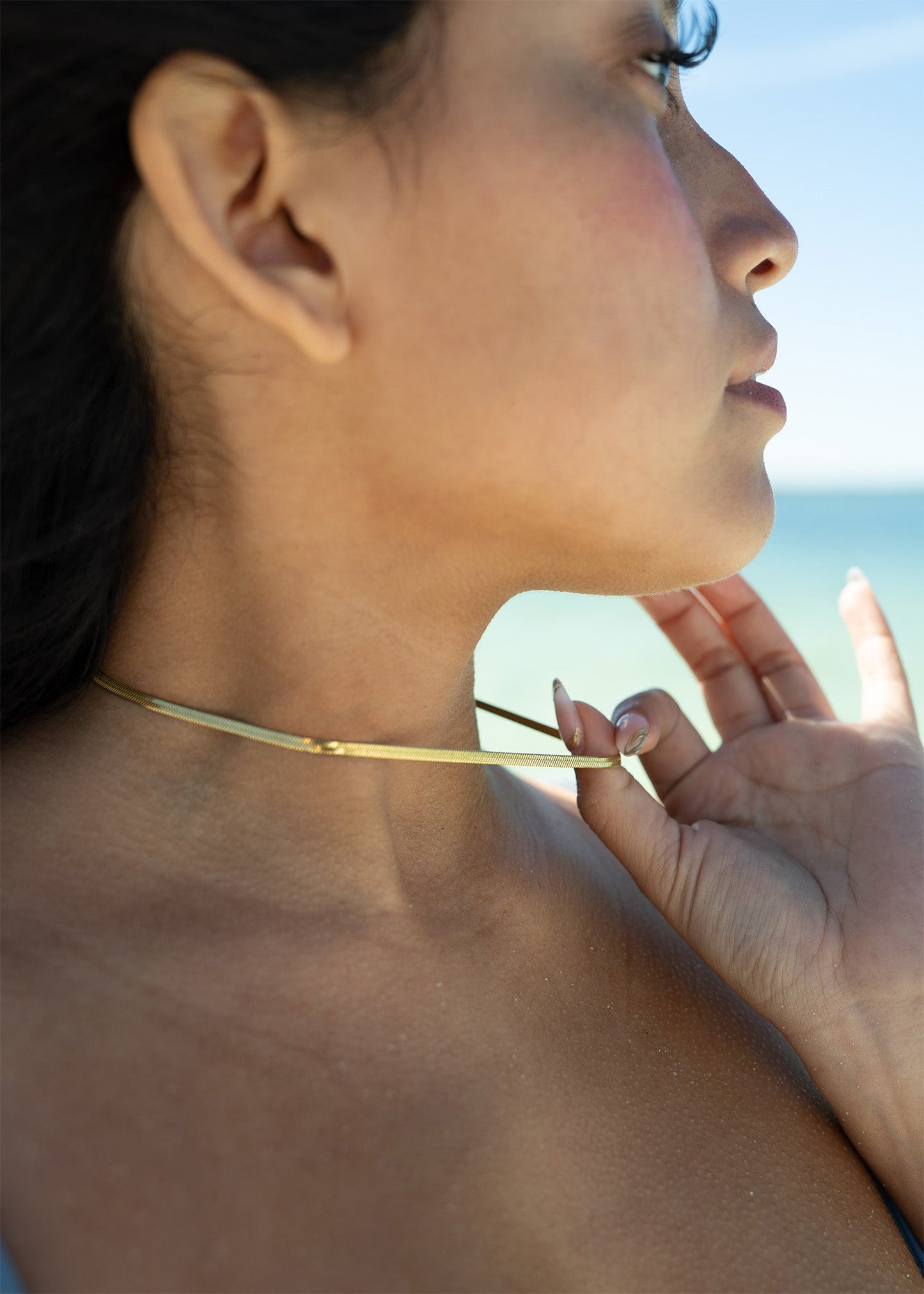 Gold Coast Herringbone Necklace