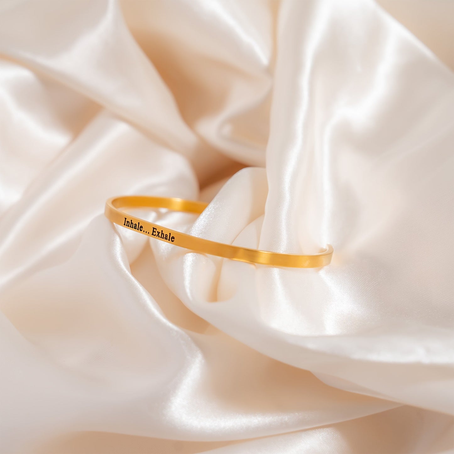 Inhale Exhale Cuff Bracelet