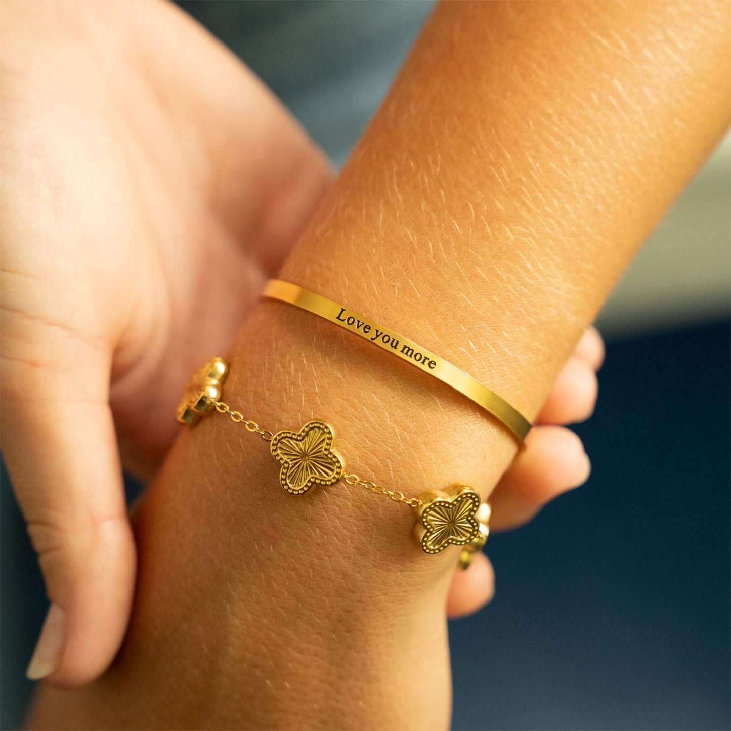 Love You More Cuff Bracelet