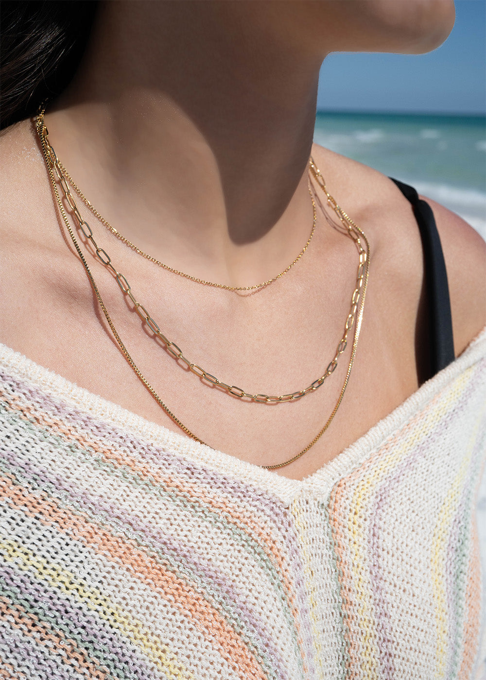 North Shore Three Layer Necklace