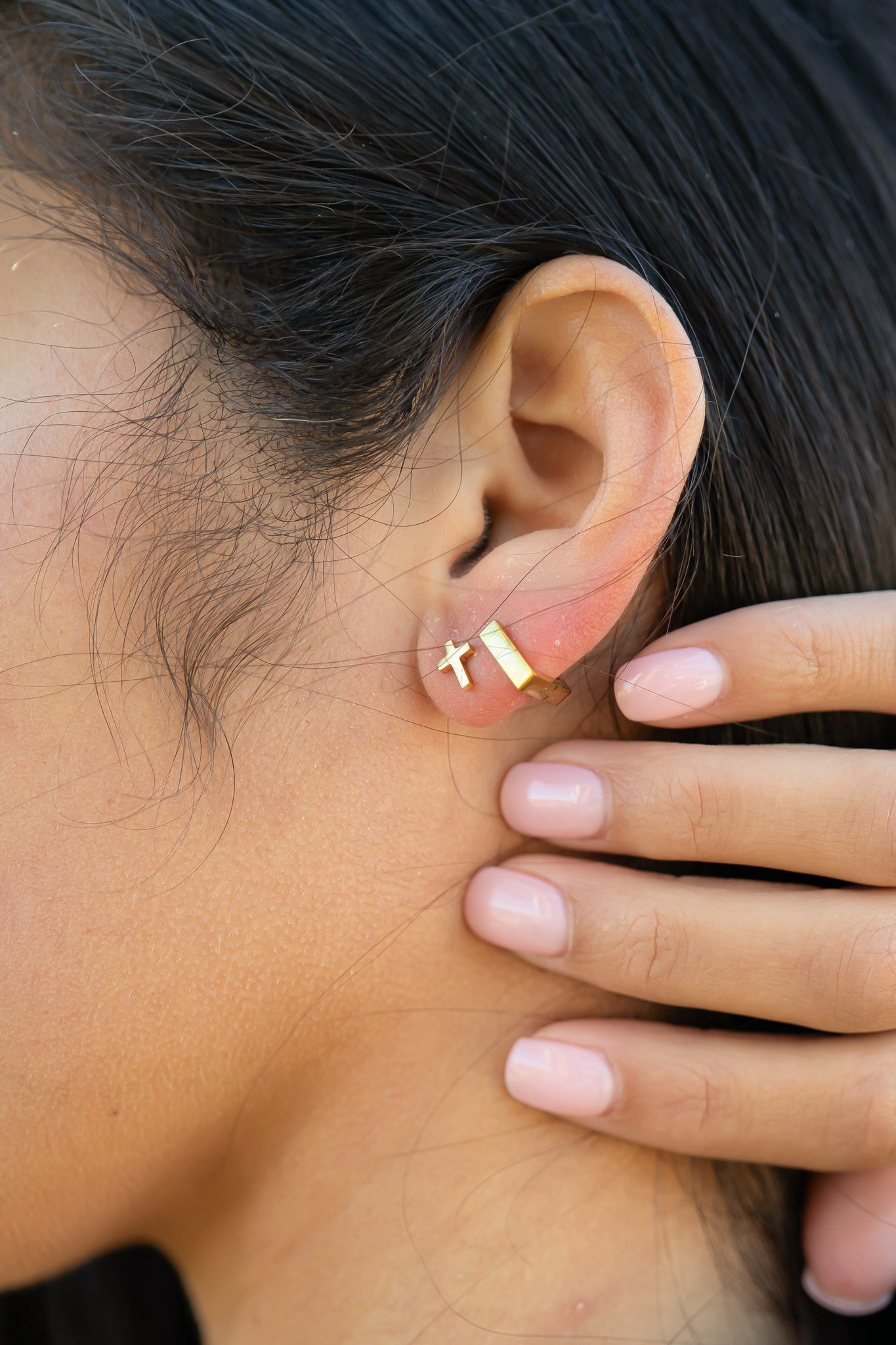 Salt & Light Cross Earrings