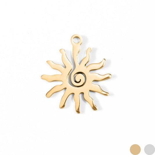 Spiral Sun Charm
