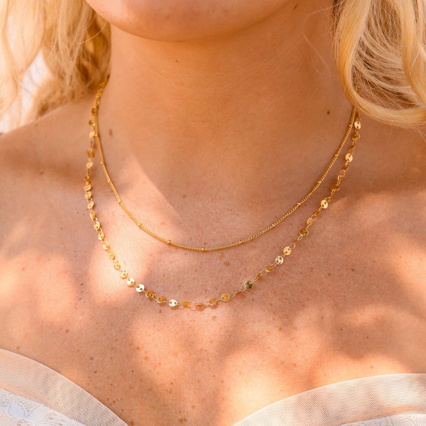 White Sands Two Layer Necklace